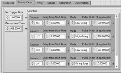 Timing Card Setup in IBEX LabView